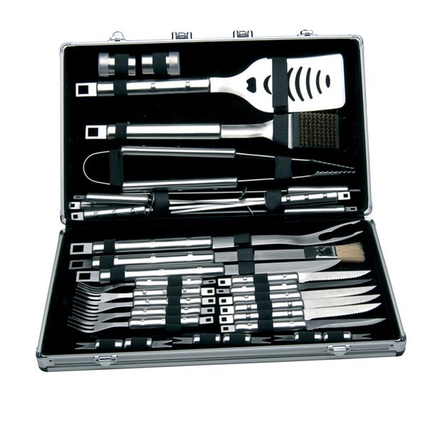 BergHOFF Cubo 33Pc Stainless Steel BBQ Set with Case, Black main image 0