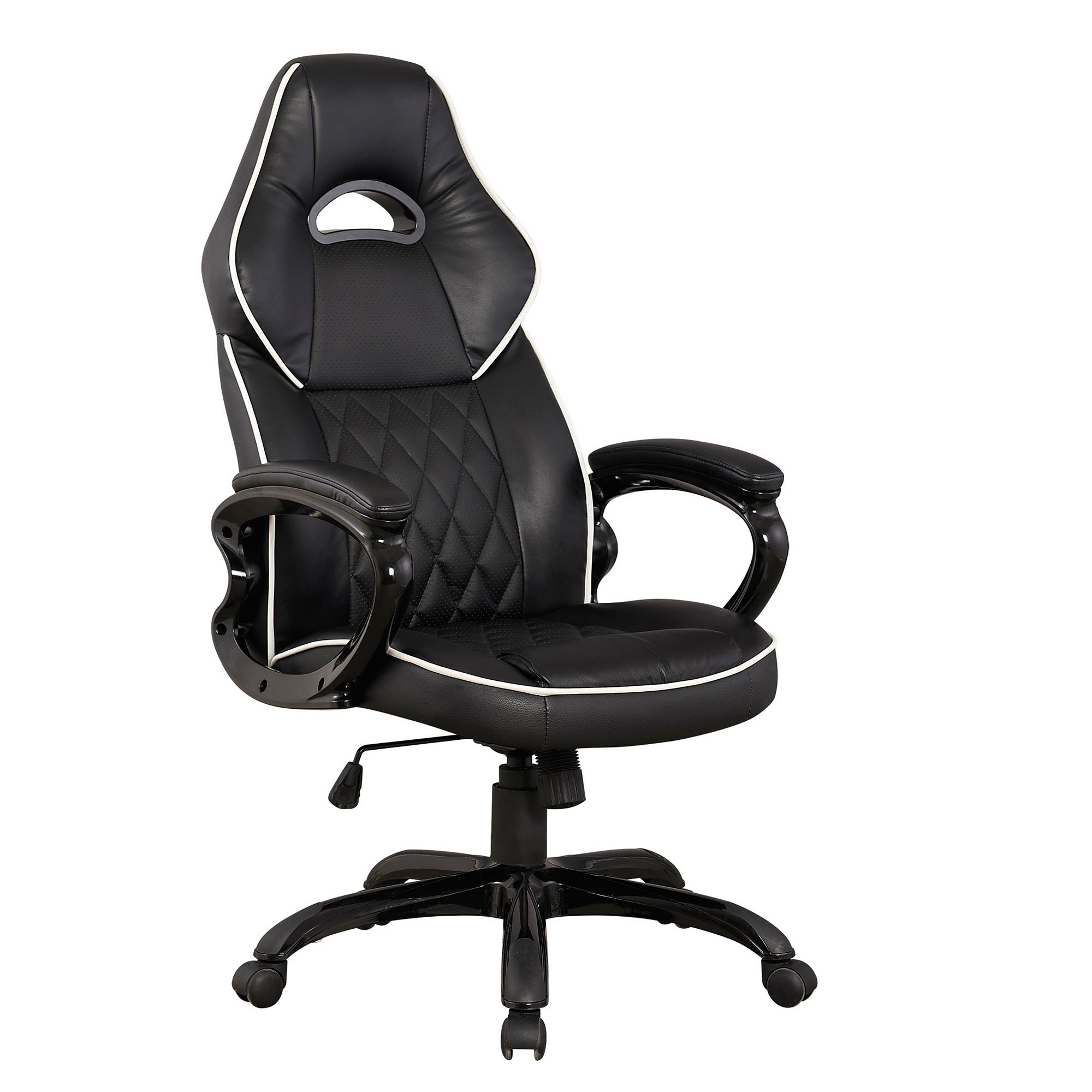 Techni Mobili Sport Race Desk Chair, Black