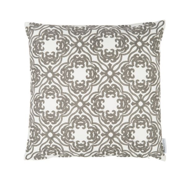 Mockingbird Floral Throw Pillow