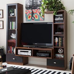 Details about   Baxton Studio Orbit 42" TV Stand in Black and Gray 
