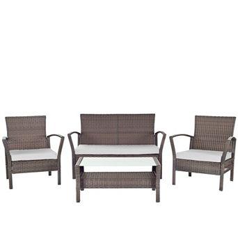 Safavieh Avaron 4 pc Outdoor Furniture Set