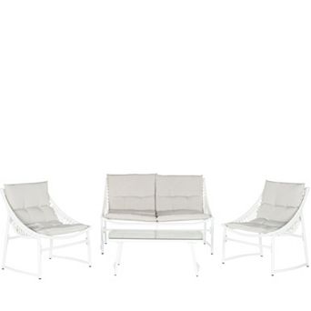 Safavieh Berkane 4 pc Outdoor Furniture Set
