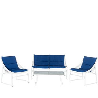 Safavieh Berkane 4 pc Outdoor Furniture Set