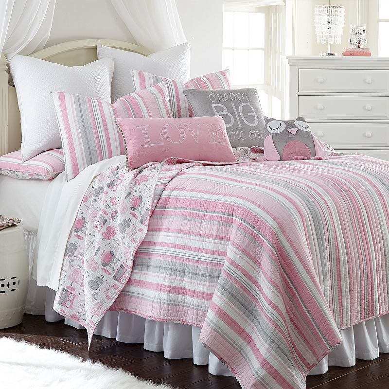 99765302 Levtex Home Daniella Reversible Quilt Set, Pink, F sku 99765302