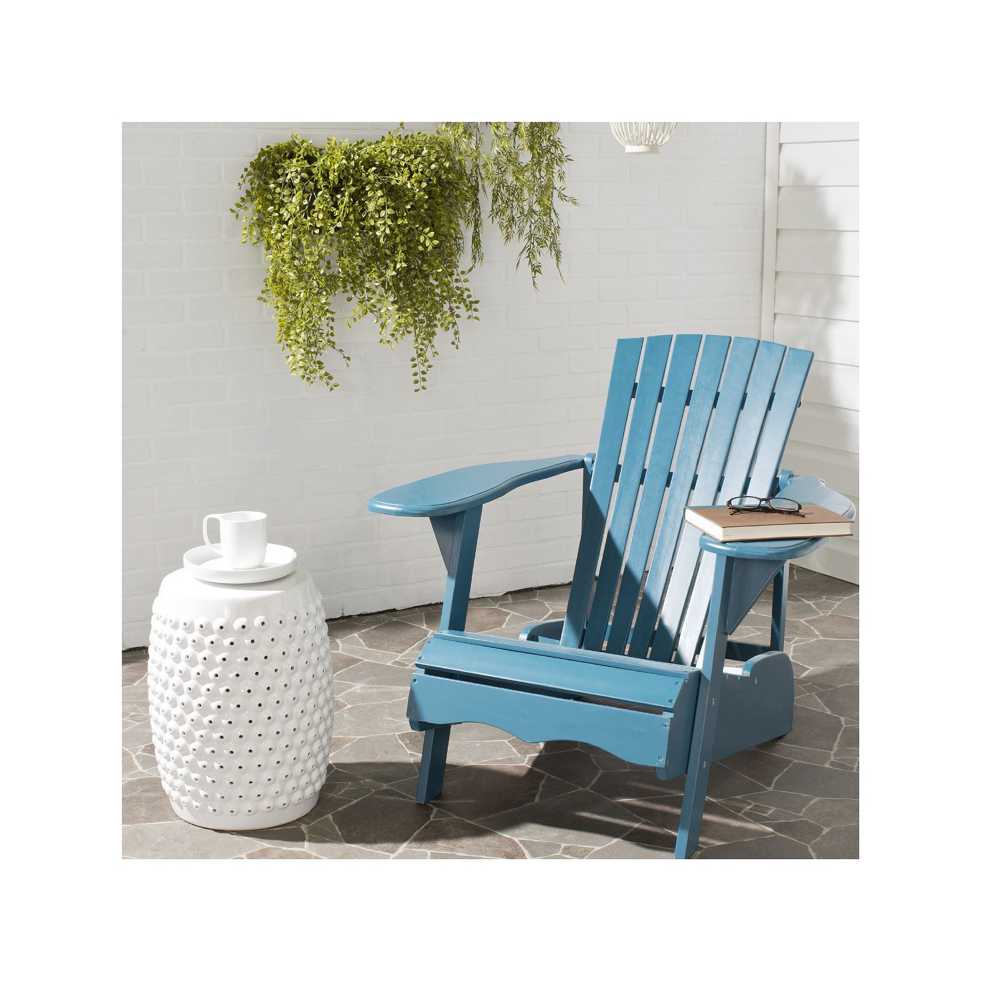 Safavieh Mopani Outdoor Chair, Blue