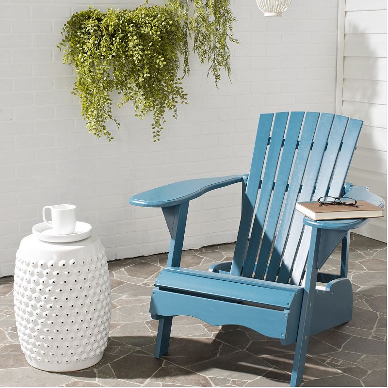 Safavieh Mopani Outdoor Chair, Turquoise/Blue