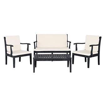 Safavieh Bradbury Indoor / Outdoor Loveseat, Chair & Coffee Table 4 pc Set