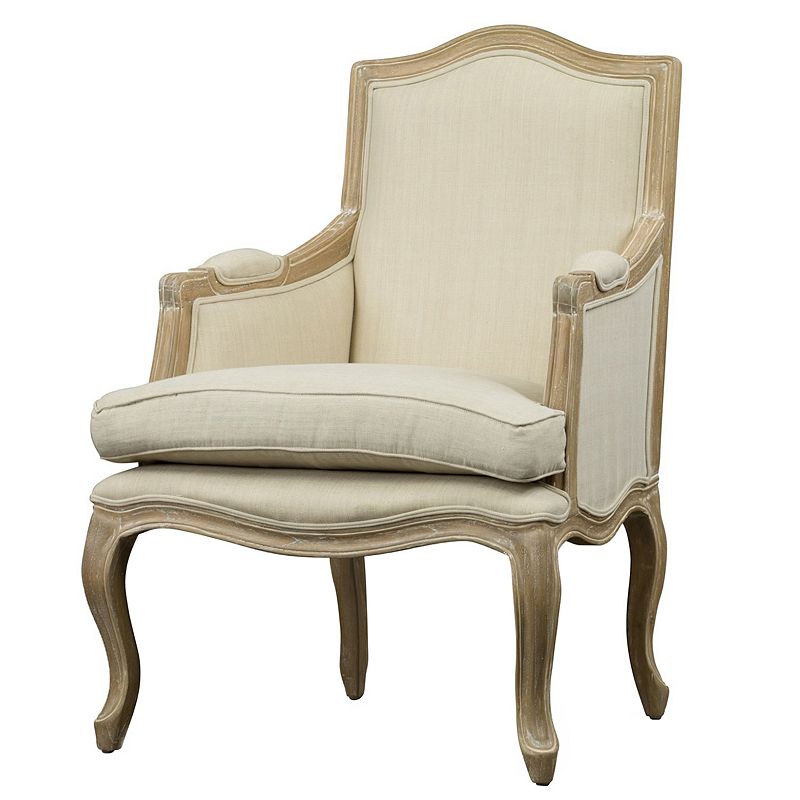 Baxton Studio Nivernais French Accent Chair, Multicolor
