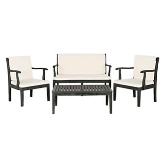 Safavieh Fresno Indoor / Outdoor Loveseat, Chair & Coffee Table 4 pc Set