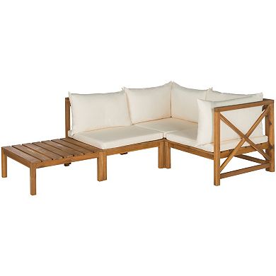 Safavieh Lynwood Indoor / Outdoor Sectional Sofa 3-piece Set   