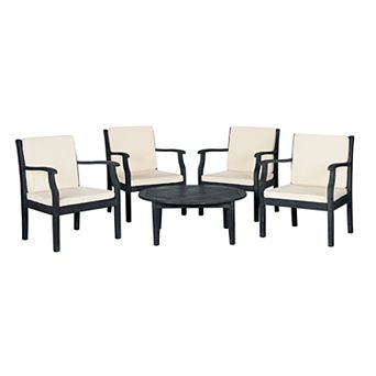 Safavieh Anaheim Indoor / Outdoor Arm Chair & Coffee Table 5 pc Set
