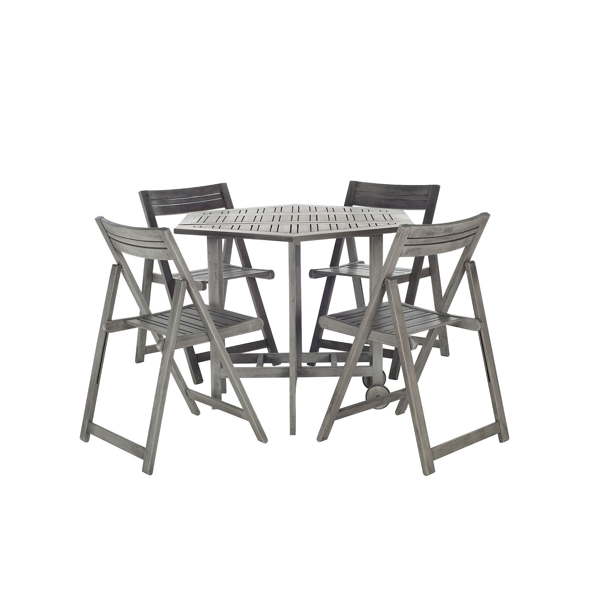 Safavieh 5-piece Kerman Outdoor Table Set, Gray Wash