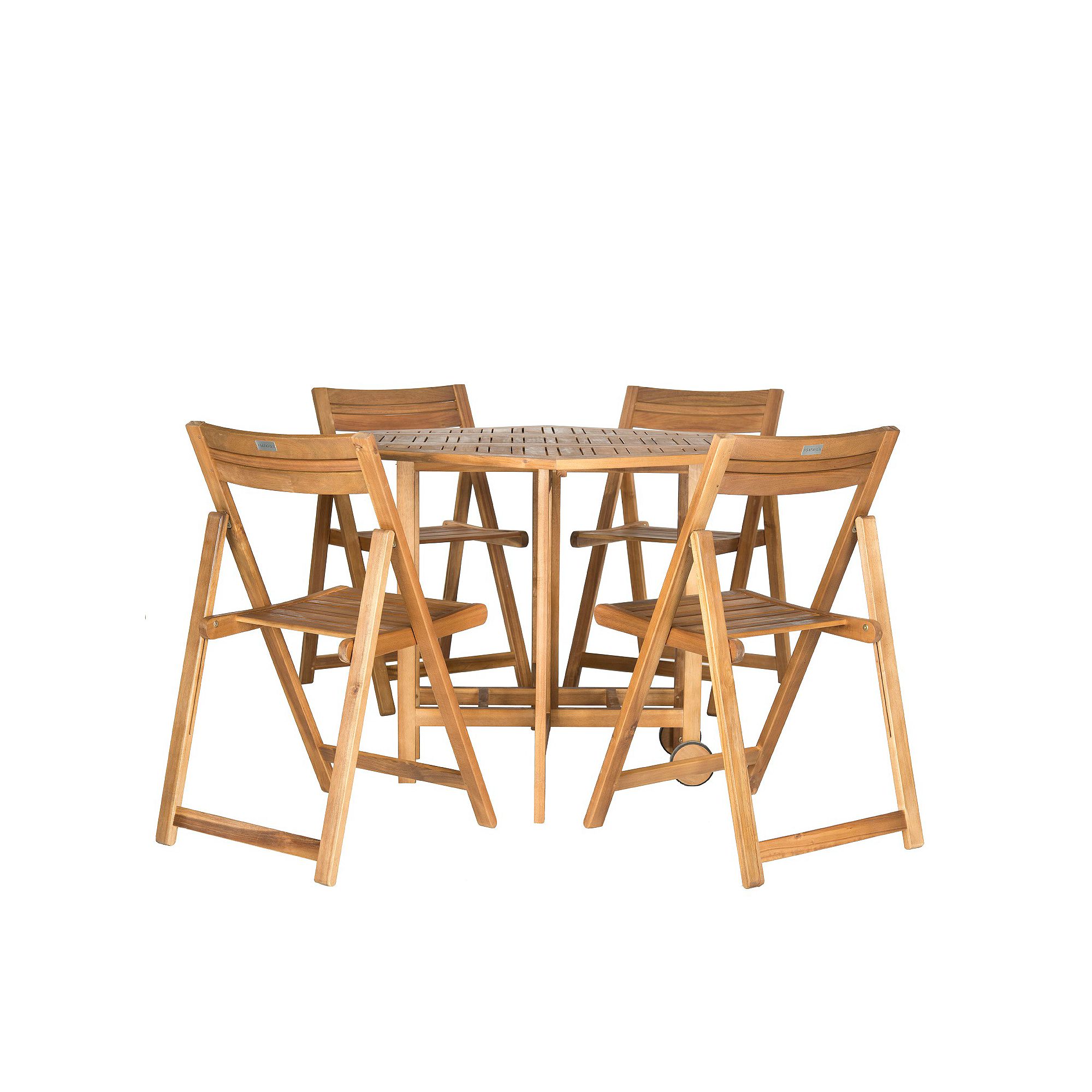 Safavieh 5-piece Kerman Outdoor Table Set, Brown Look