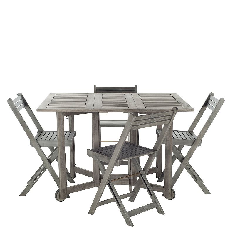 99758694 Safavieh 5-piece Arvin Outdoor Table Set, Grey sku 99758694
