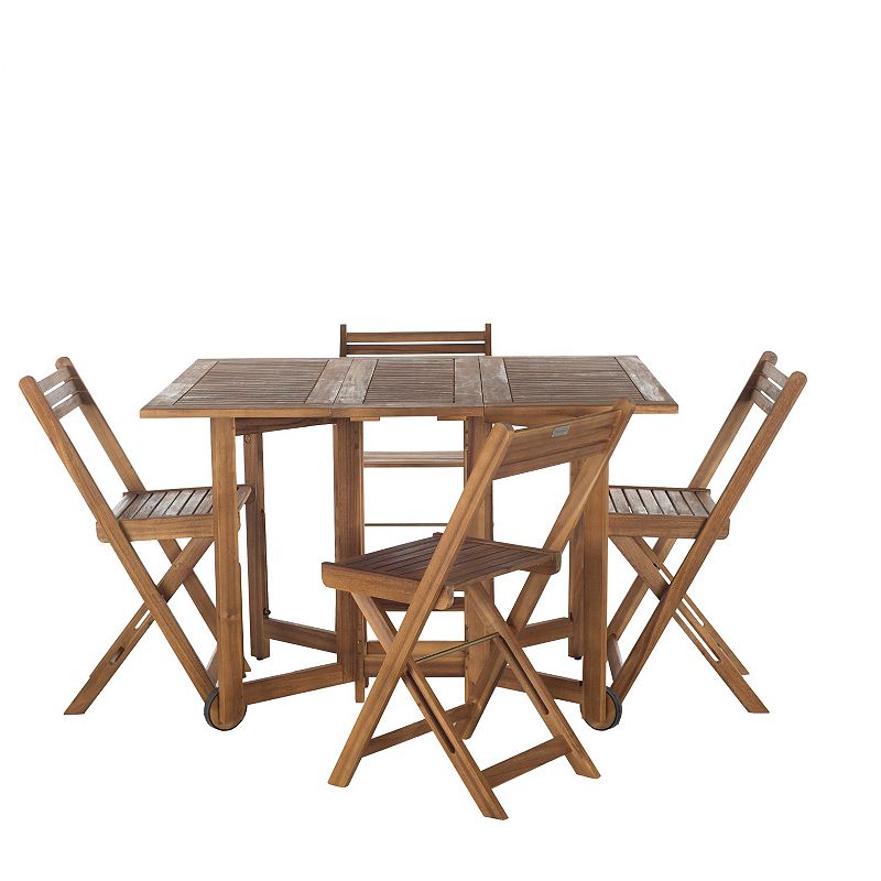 99758671 Safavieh 5-piece Arvin Outdoor Table Set, Lt Brown sku 99758671