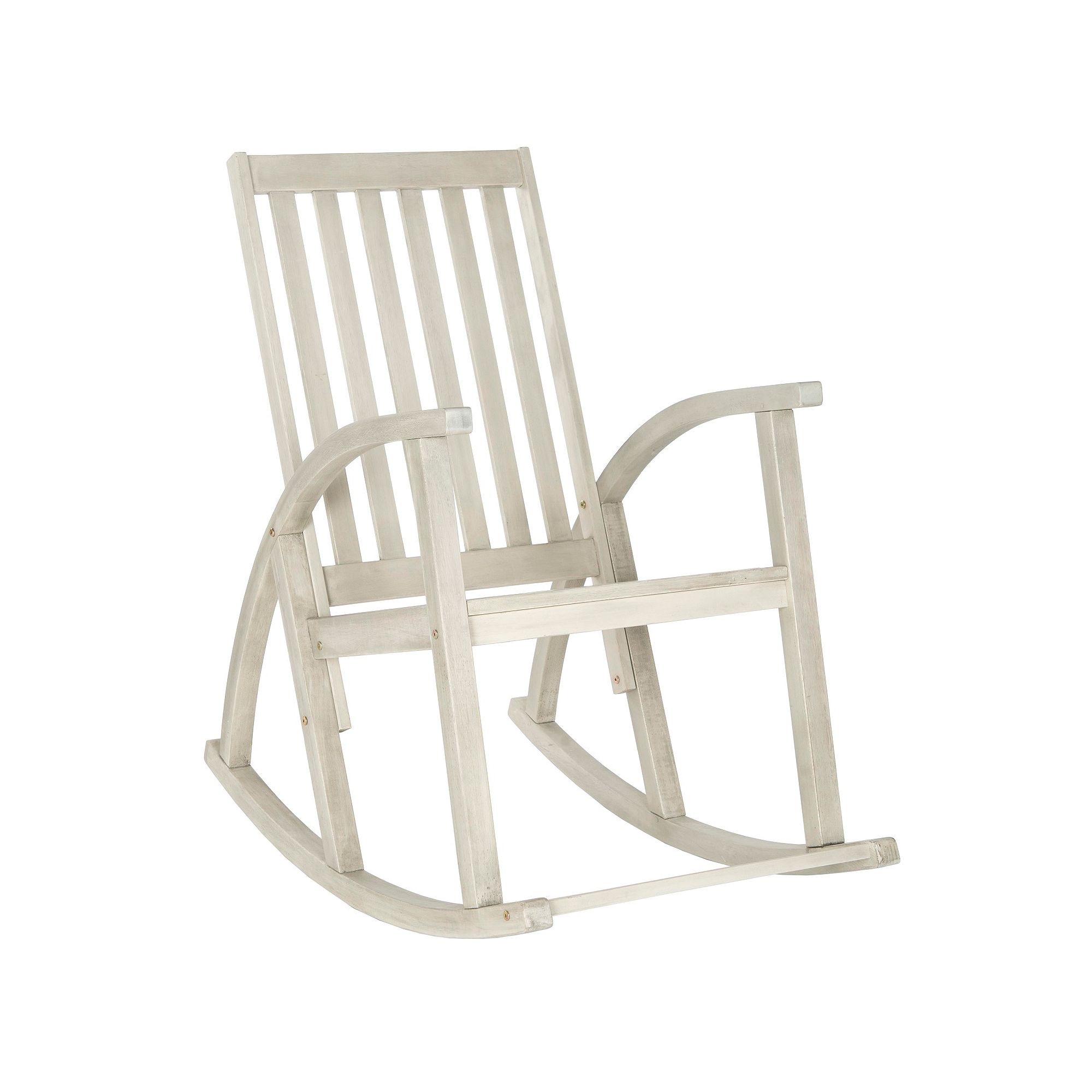 Safavieh Clayton Outdoor Rocking Chair, White Wash