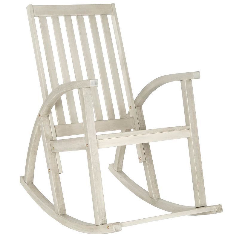 Safavieh Clayton Outdoor Rocking Chair, White Wash