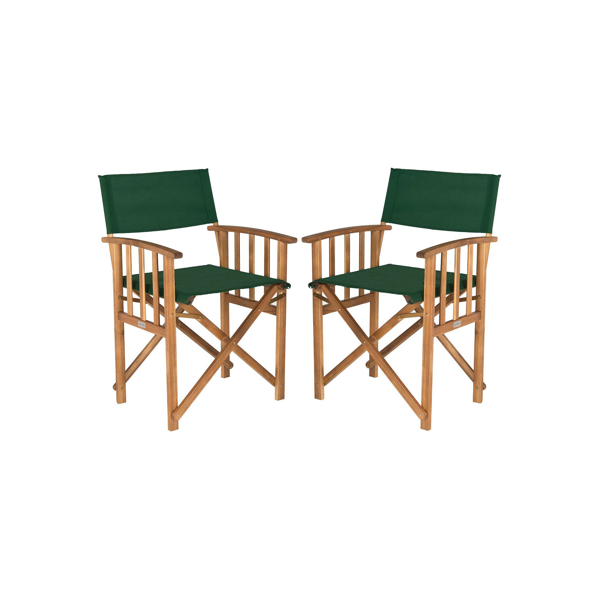 Safavieh 2-piece Laguna Director Chair Set, Teak Green