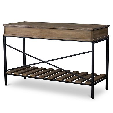 Baxton Studio Newcastle Crisscross Console Table