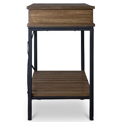 Baxton Studio Newcastle Crisscross Console Table