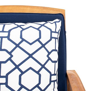 Safavieh Rocklin Indoor / Outdoor Loveseat, Chair & Coffee Table 4-piece Set