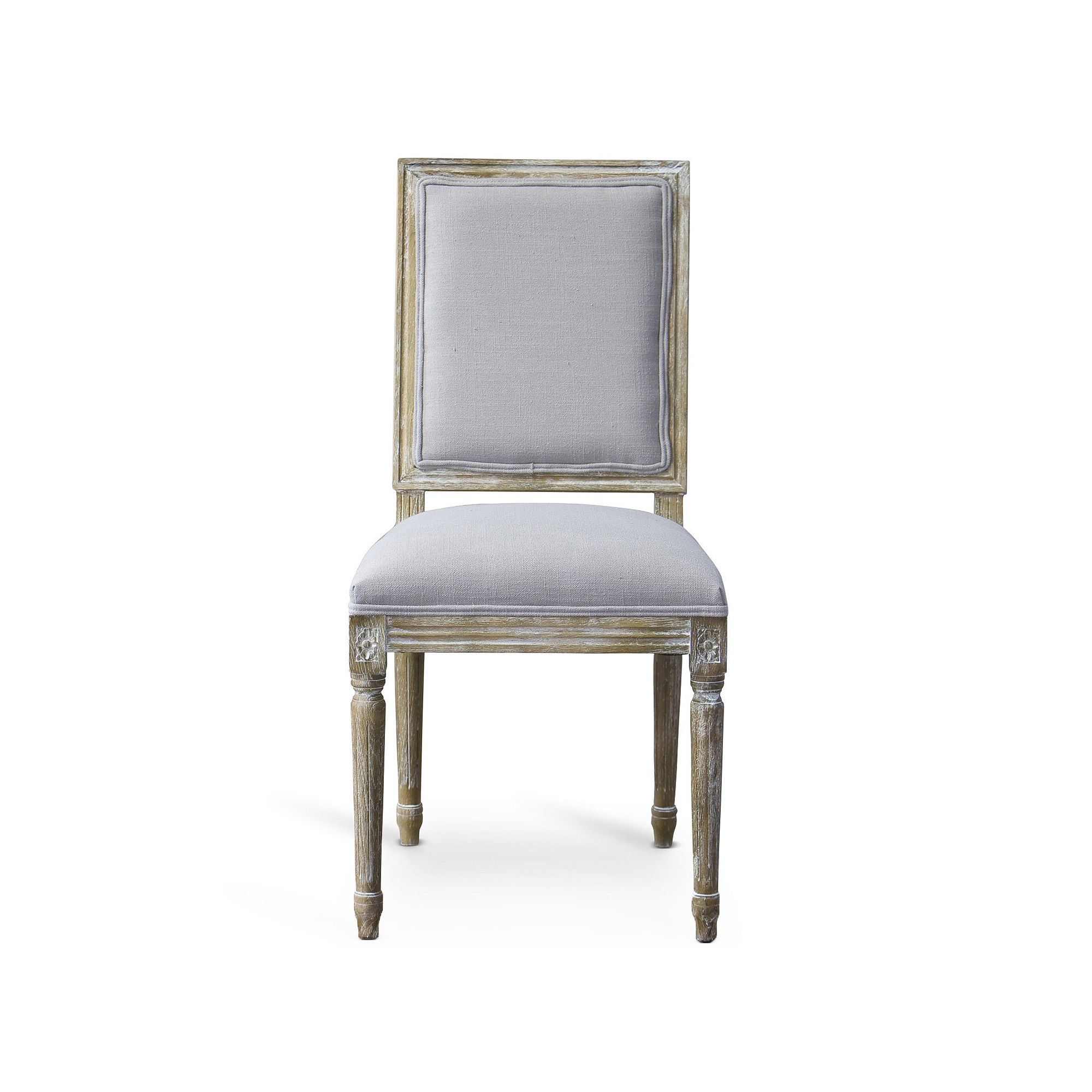 Baxton Studio Clairette French Accent Chair, Beig/Green