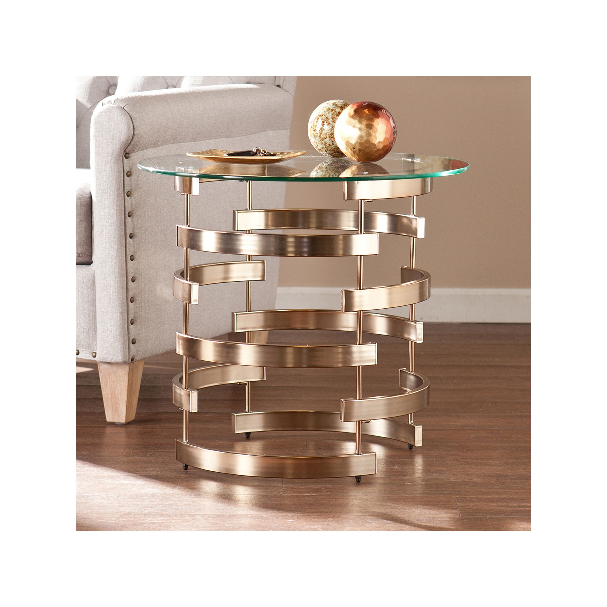 Ainsworth End Table, Beige