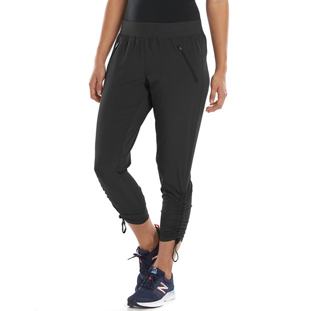 TEK GEAR DRY Tek Womens Large Mid Rise Capri Leggings Charcoal