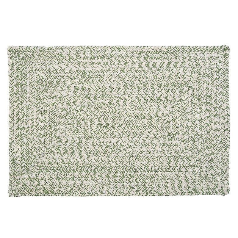 Colonial Mills Antigua Braided Reversible Indoor Outdoor Rug, Green, 6X9 Ft