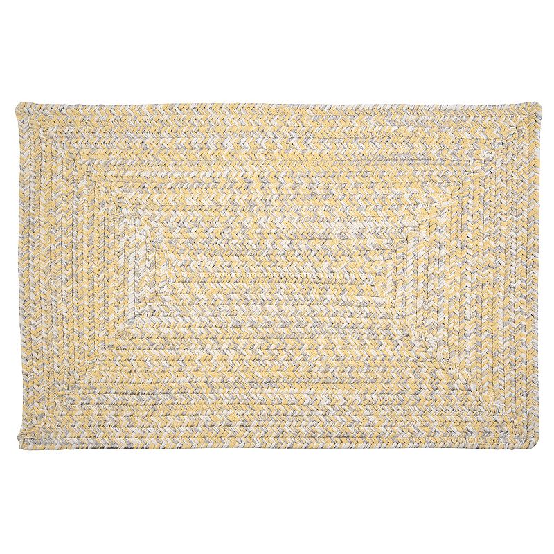 Colonial Mills Antigua Braided Reversible Indoor Outdoor Rug, Yellow, 3X5 Ft