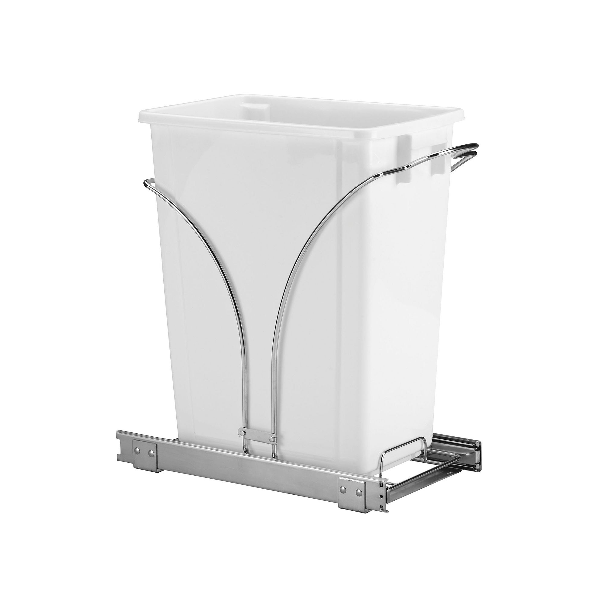 Glidez 2-pc. Under-Cabinet Roll-Out Caddy & 9-Gallon Trash Can Set, Gray