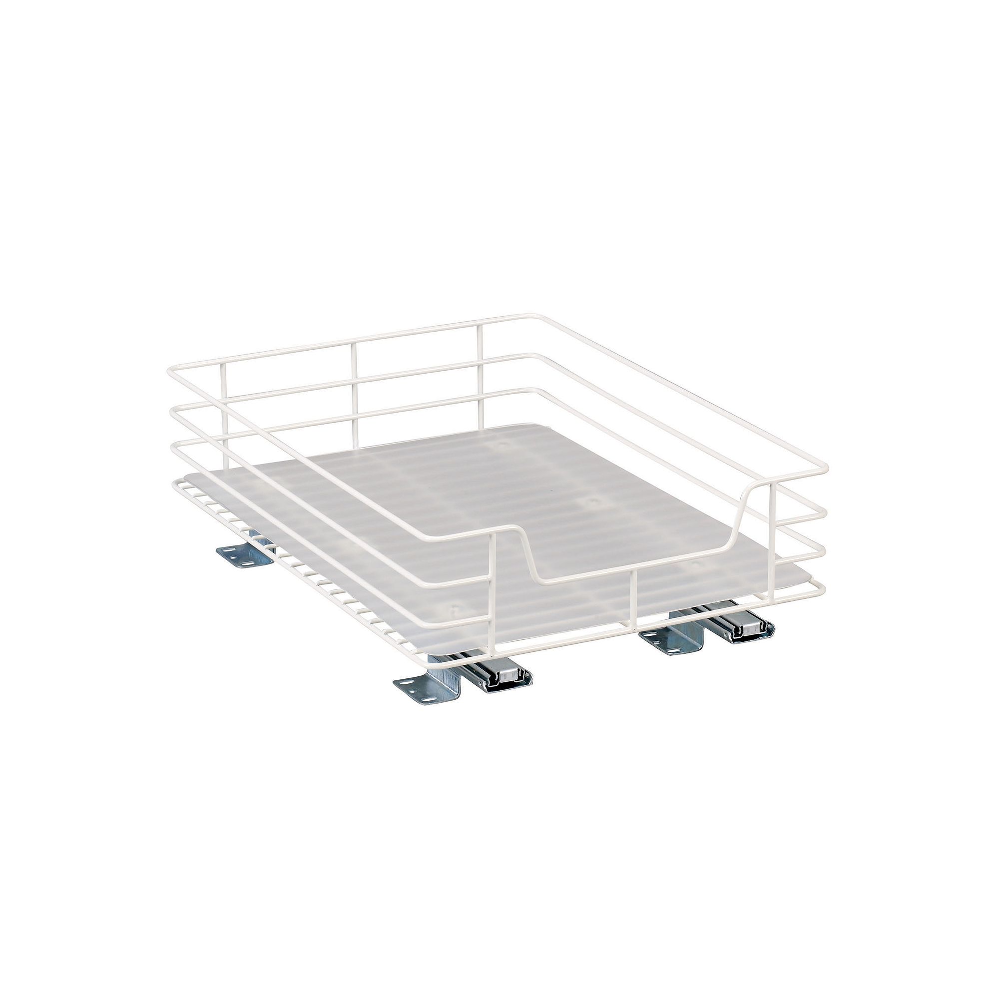 Glidez Roll-Out Pantry Organizer - 12 Width, White
