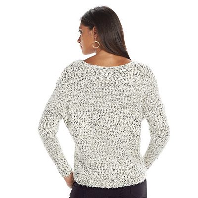 Women s Jennifer Lopez Boucle Eyelash Sweater