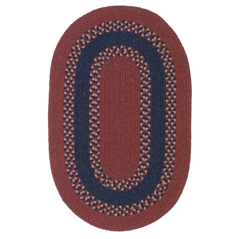 Colonial Mills Barrington Band Reversible Rug, Dark Red, 9X12 Ft