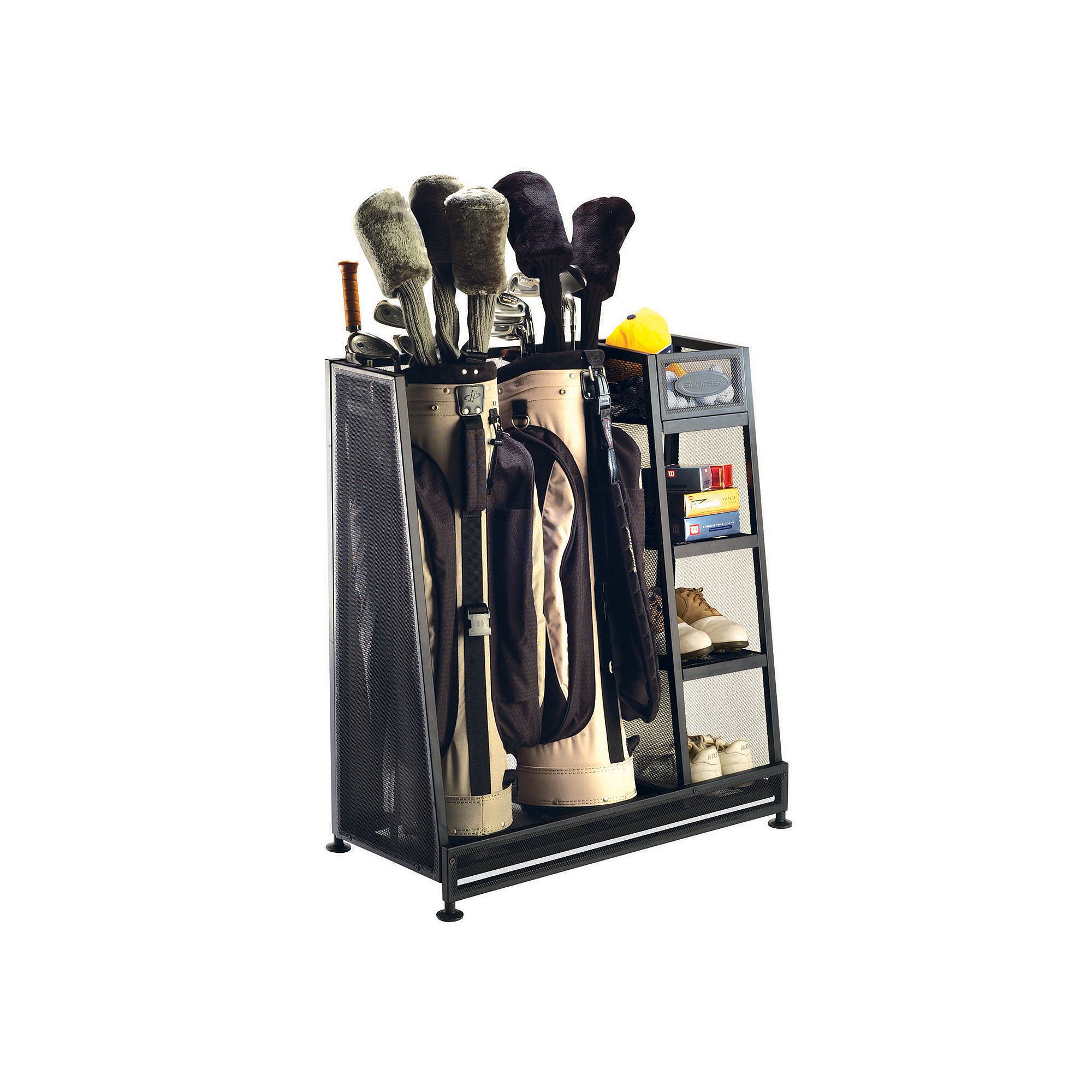 Suncast 2 Bag Golf Organizer, Black