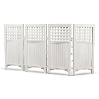 Suncast 4 pc 2' x 3.5' Lattice Outdoor Screen Enclosure Set