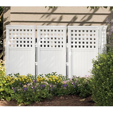 Suncast 4-piece 2' x 3.5' Lattice Outdoor Screen Enclosure Set