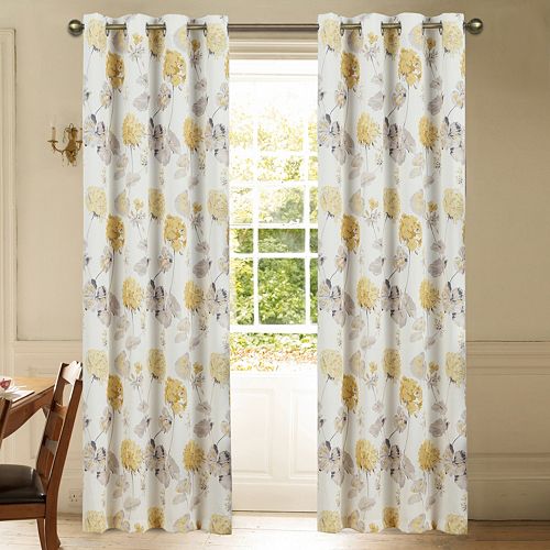Laura Ashley Lifestyles Geranium 2 Pk Window Curtains 52 X 84