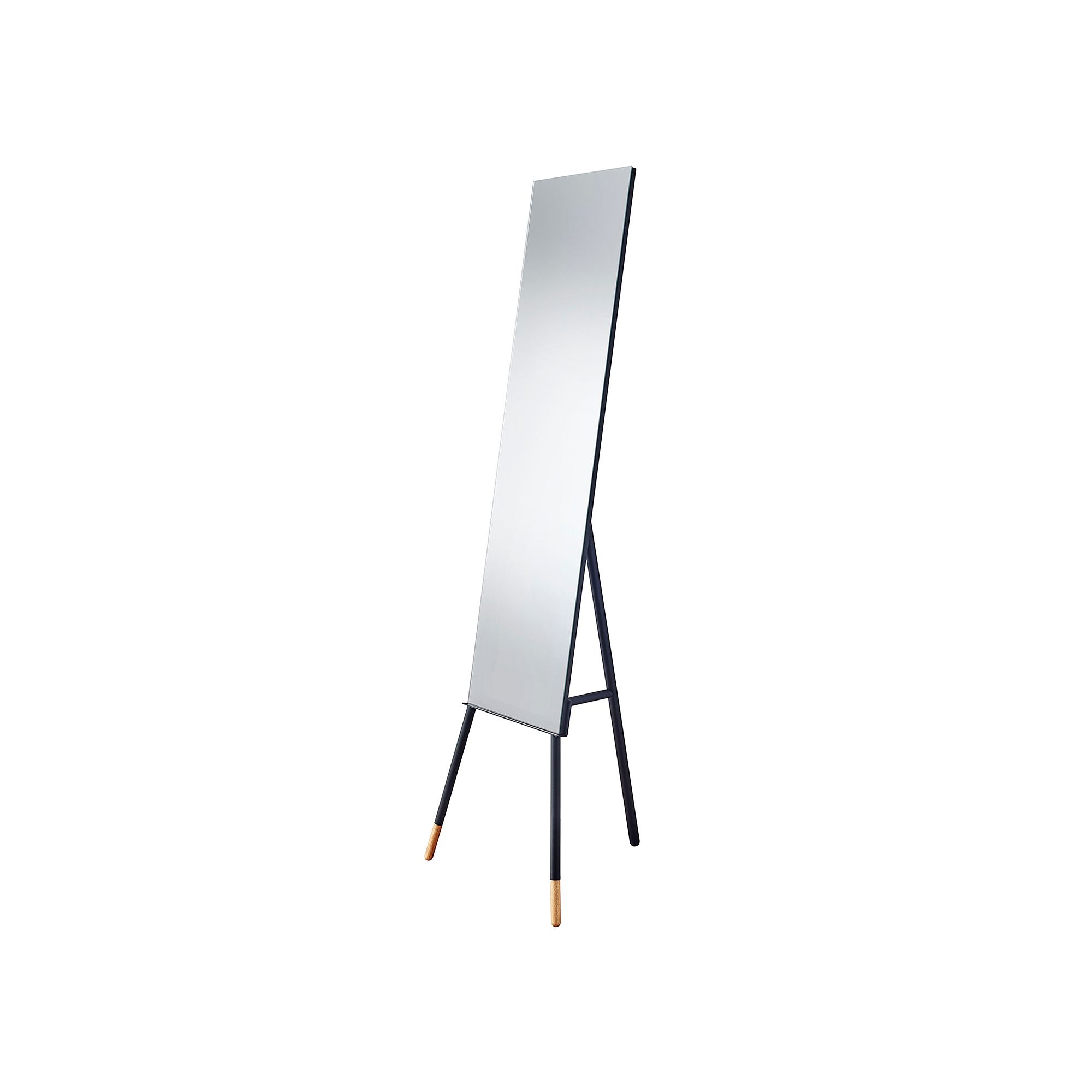 99776351 Adesso Louise Floor Mirror, Black Natural sku 99776351