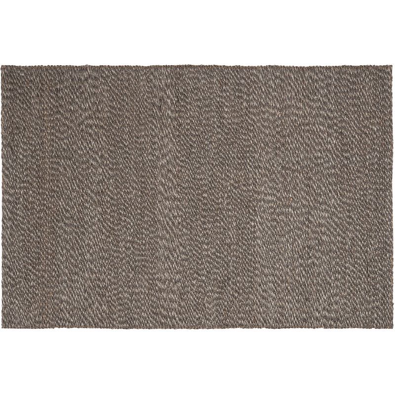 SAFAVIEH Natural Fiber Lars Braided Jute Area Rug  Grey  6  x 6  Square