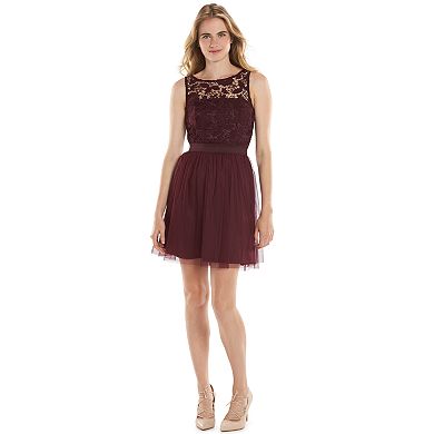 LC Lauren Conrad Lace Fit & Flare Dress - Women's