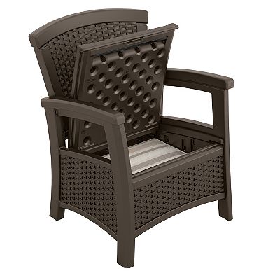 Suncast Elements Outdoor Storage Club Chair