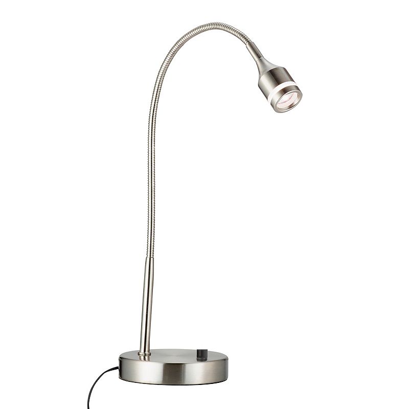 99777254 Adesso Prospect Brushed Steel LED Desk Lamp, Grey sku 99777254