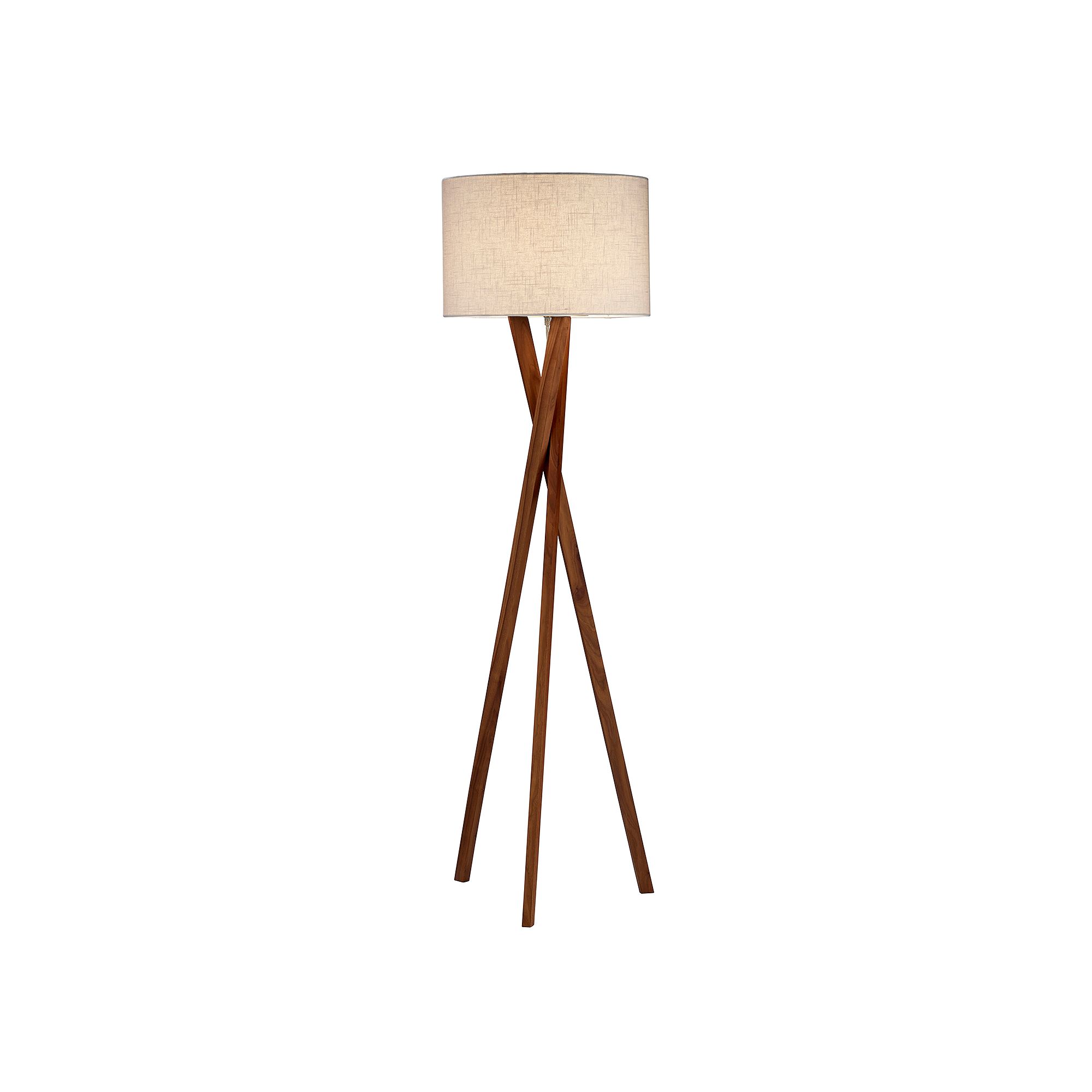 Adesso Brooklyn 17.5 Floor Lamp, Brown
