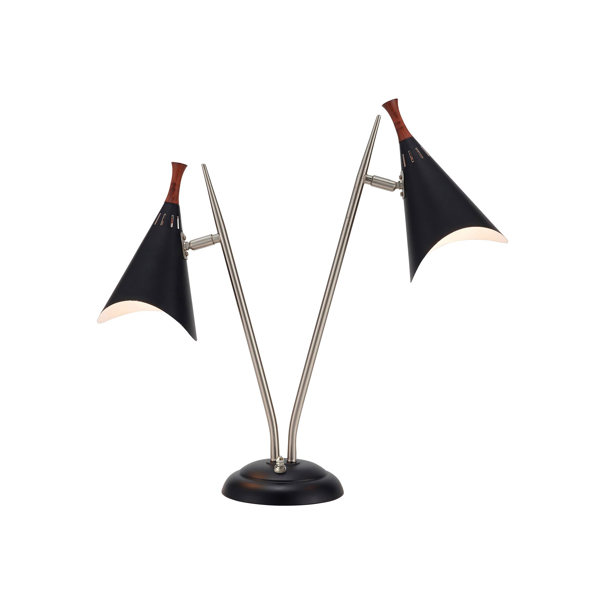 Adesso Draper Desk Lamp, Steel Black