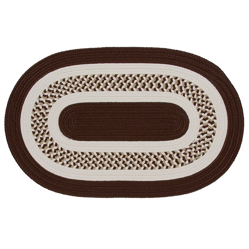 Colonial Mills Fenway Reversible Indoor Outdoor Rug, Brown, 2X11FT OVL