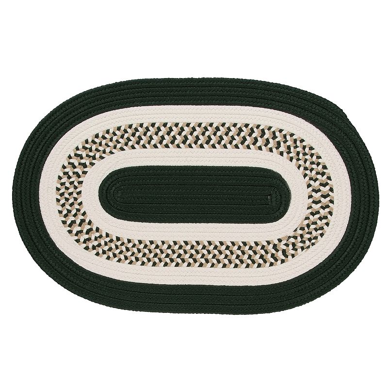 Colonial Mills Fenway Reversible Indoor Outdoor Rug, Green, 2X11FT OVL