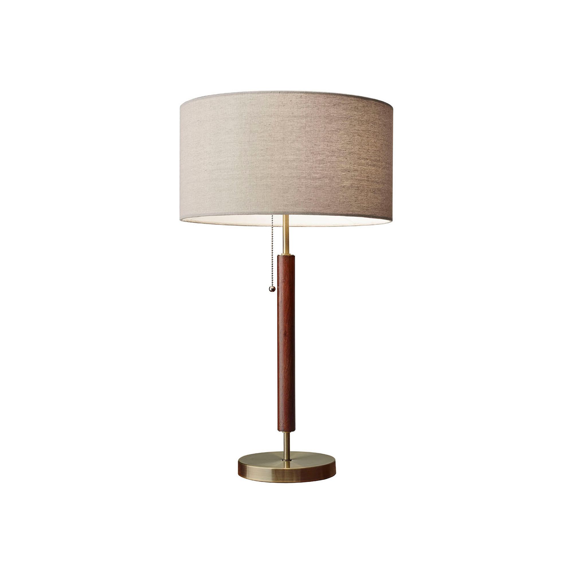 Adesso Hamilton Table Lamp, Brown Antique Brass