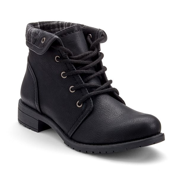 kohls womens lace up boots