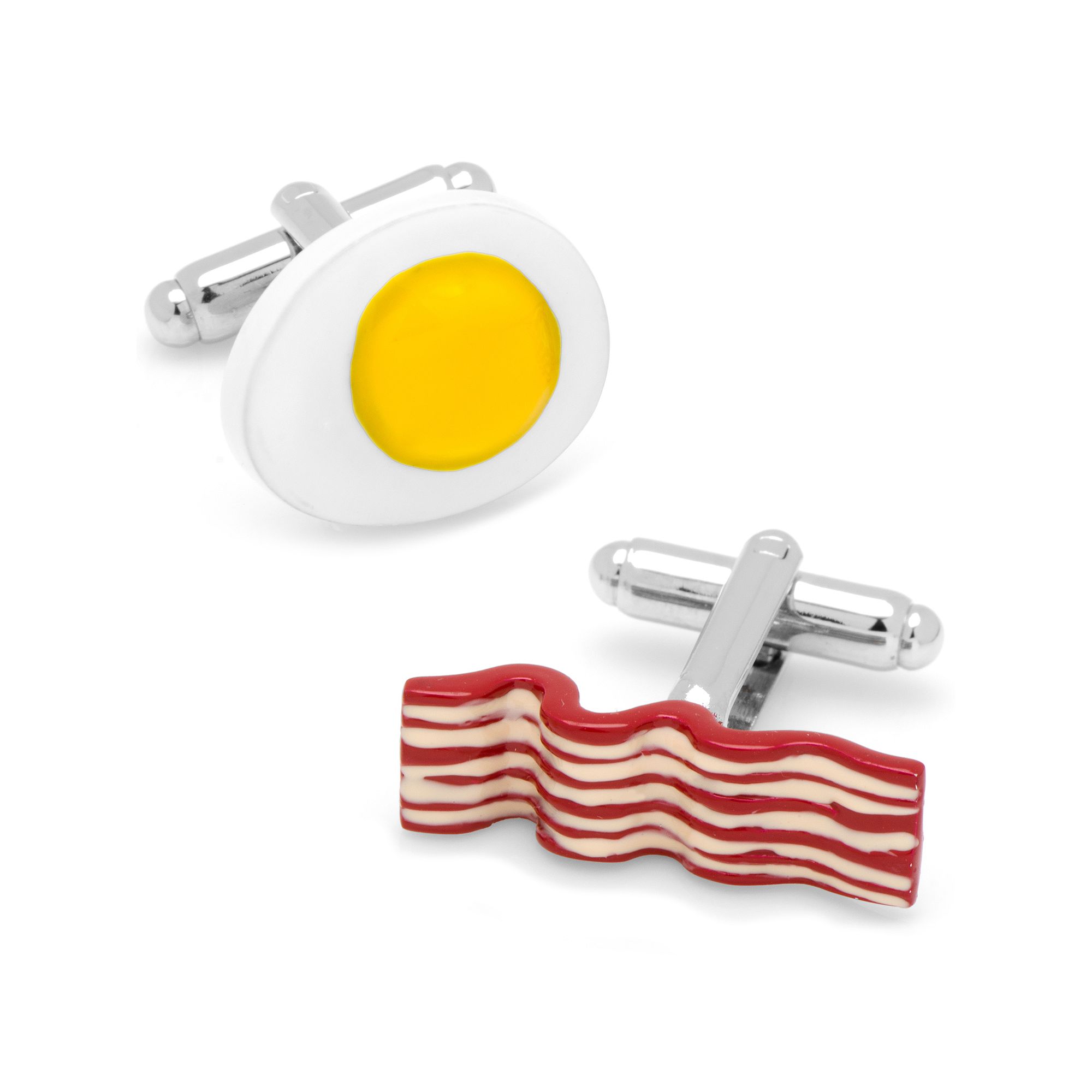 Mens Cuff Links, Inc. Bacon & Eggs Cuff Links, Multi